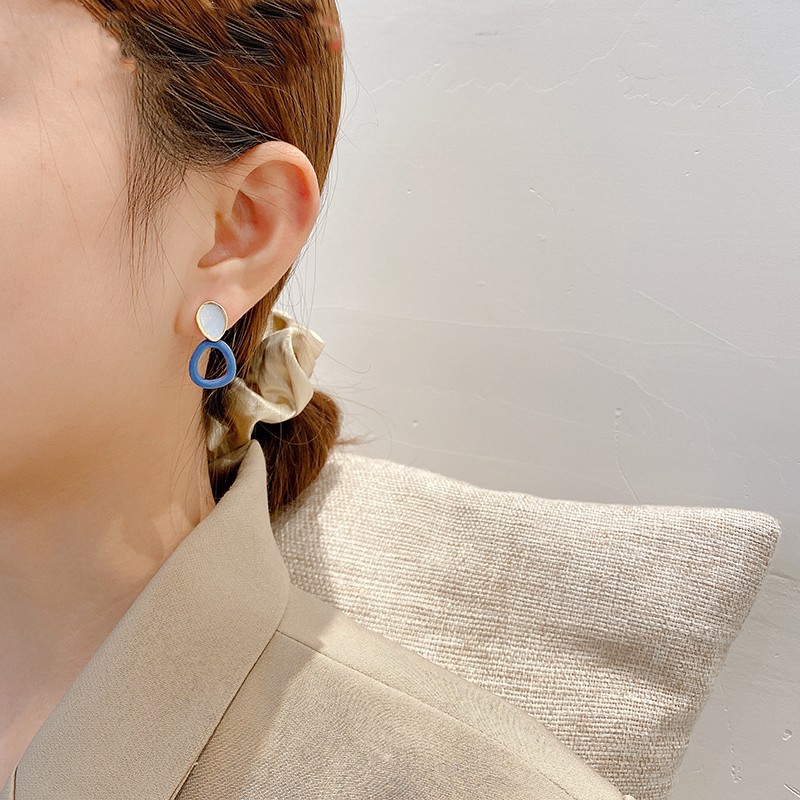 Bông tai tròn thời trang phong cách Hàn Quốc dành cho nữ