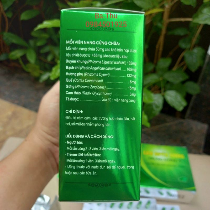 CẢM XUYÊN HƯƠNG TW1 - Hà Thành mỗi hộp 100 viên