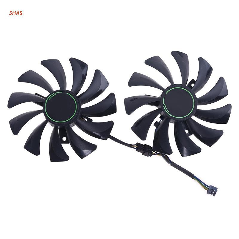 SHAS 1 Pair HA9010H12F-Z 4Pin Cooler Fan Replacement for MSI GTX 1060 1660Ti RTX 2060 Graphics Card Fan