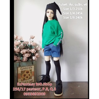 Quần jeans búp bê BJD - size 1/4