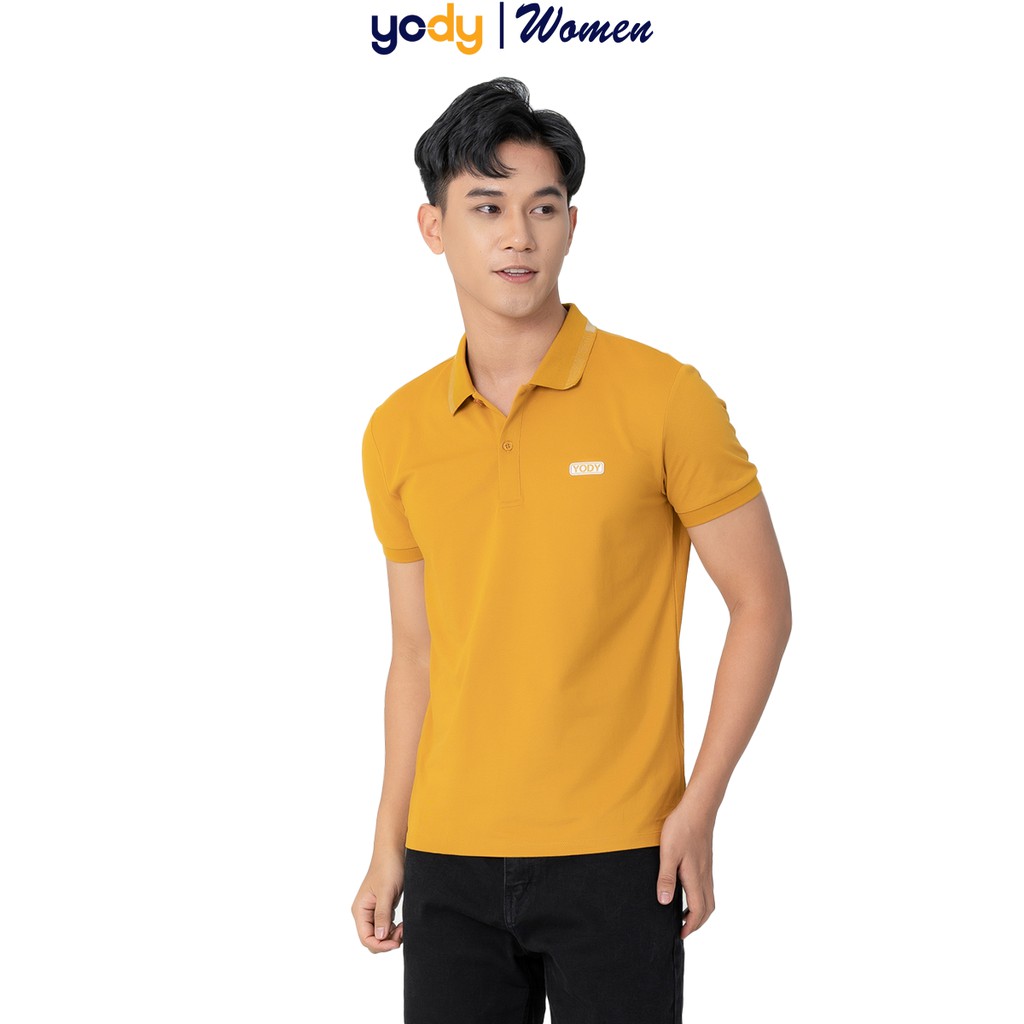 Áo phông polo nam YODY mắt chim chất thun cotton ngắn tay có cổ, đường may tỉ mỉ, không dão - SP: APM3299 | BigBuy360 - bigbuy360.vn