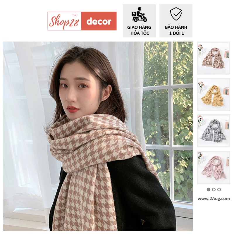 [Giá cực sốc] Khăn quàng cổ phong cách Vintage Hàn Quốc 10001 - Shop28Decor.com
