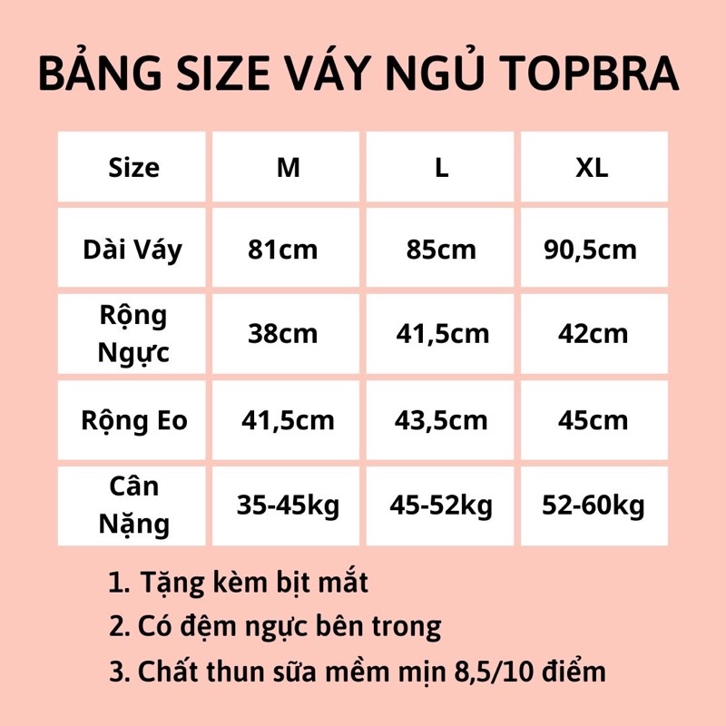 Váy Ngủ Hai Dây Có Đệm Ngực Kèm Bịt Mắt Đầm Ngủ Thun Sữa In Hoạ Tiết Mềm Mịn Đuôi Xếp Li TOPBRA | BigBuy360 - bigbuy360.vn