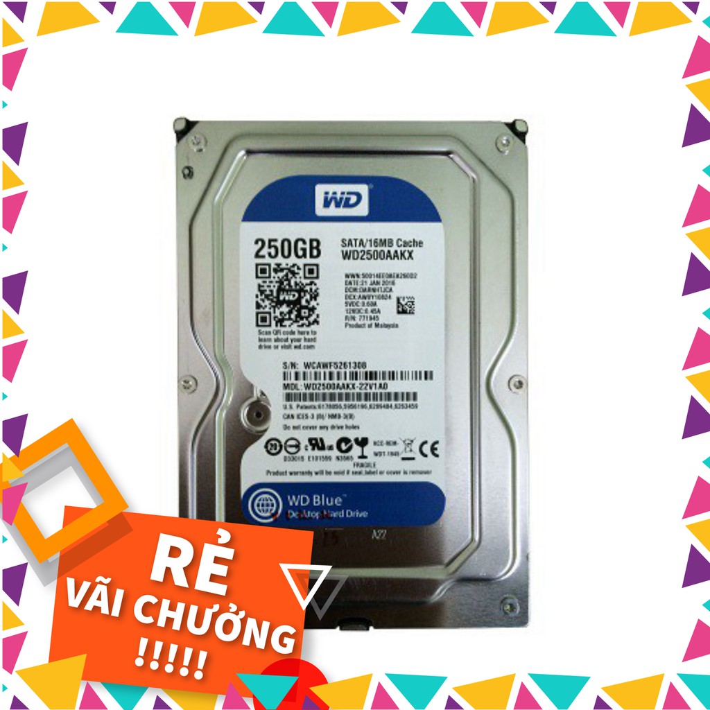 Ổ cứng chuyên dụng Camera 250GB Western Digital, Seagate - Chính hãng Bh 24th - C