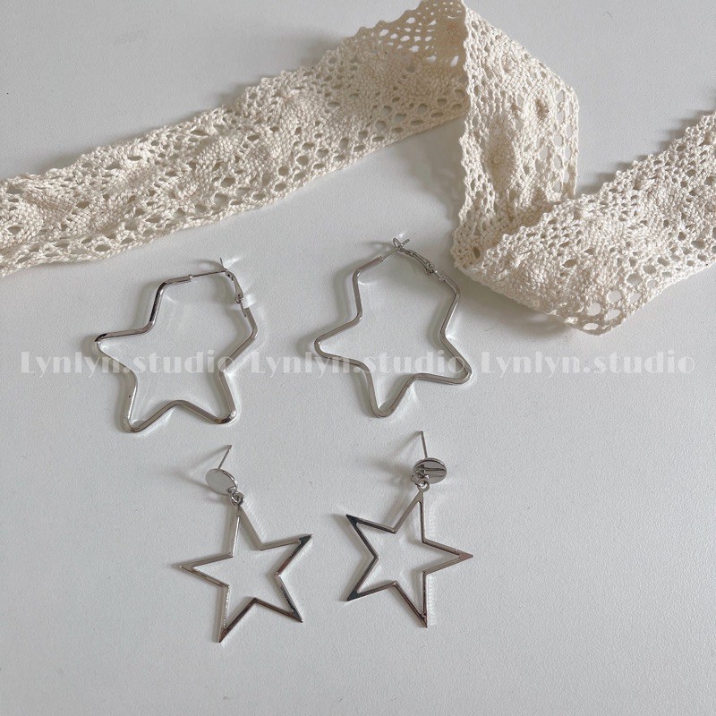 Khuyên tai / bông tai sao to