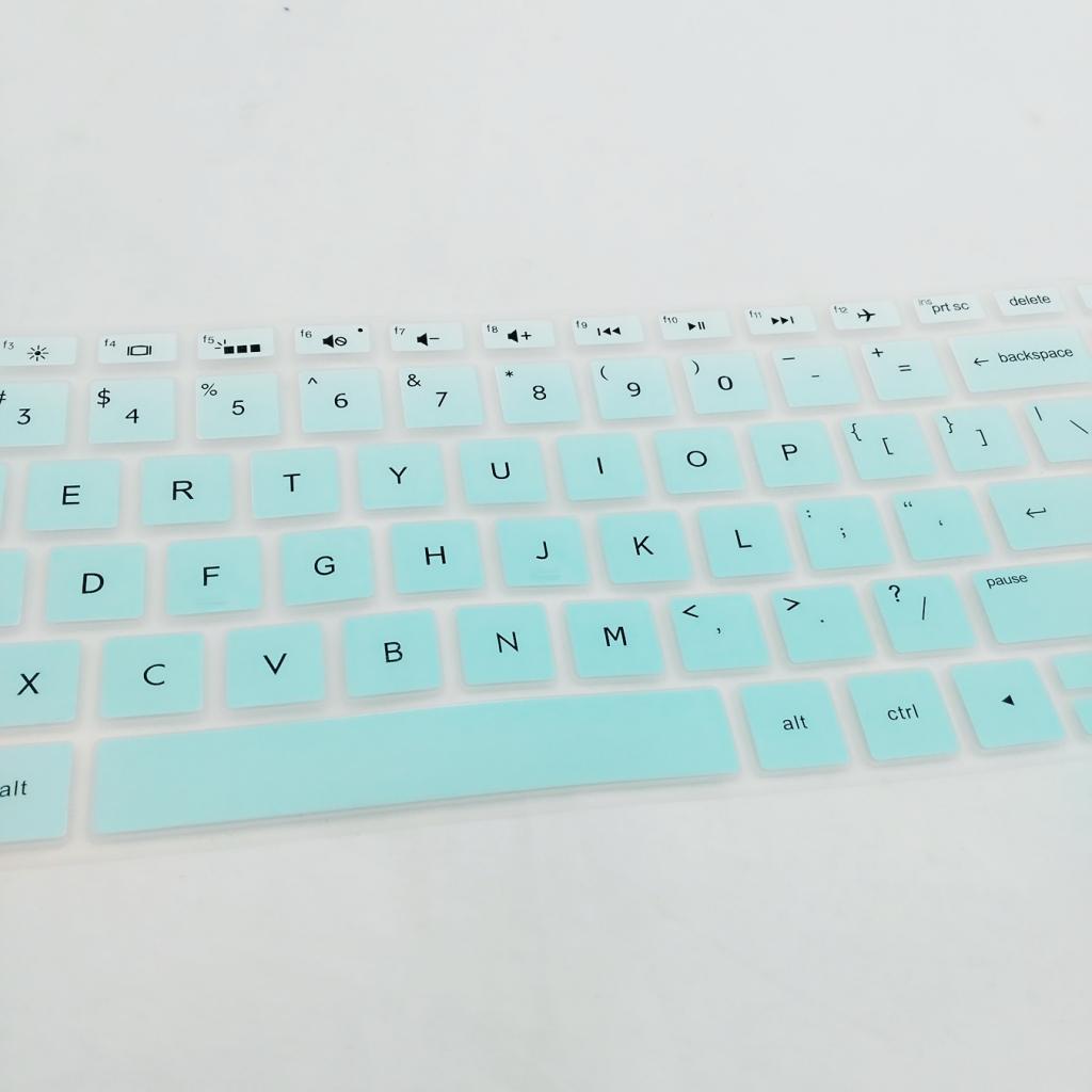 Soft Laptop Keyboard Skin Protector Cover For HP 15.6 inch BF Blue