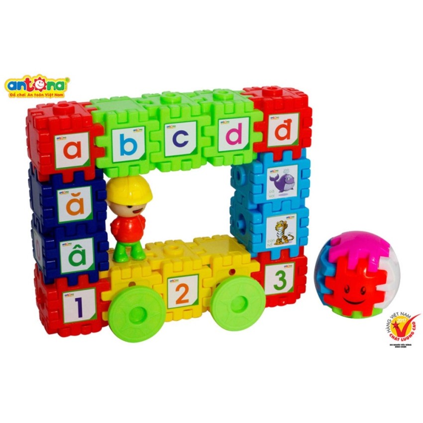 Đồ Chơi Xếp Hình Vuông Kỳ Diệu 69 Chi Tiết Antona Hàng Việt Nam - Đồ Chơi Trẻ Em