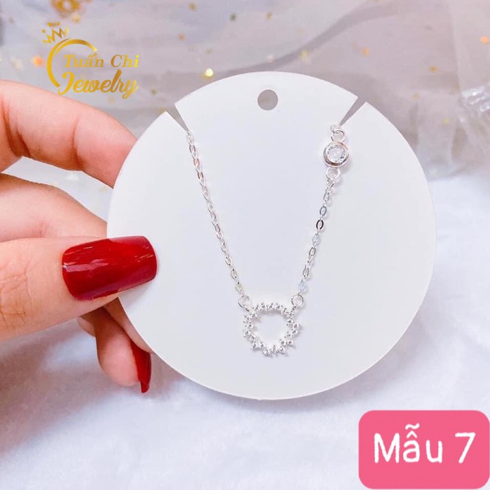 Dây Chuyền Bạc DEAL SỐC Vòng Cổ Bạc Nữ, Kiểu Dáng Dây Liền Mặt, Phong Cách Hàn Quốc Dịu Dàng, Dây Bạc Hottrend