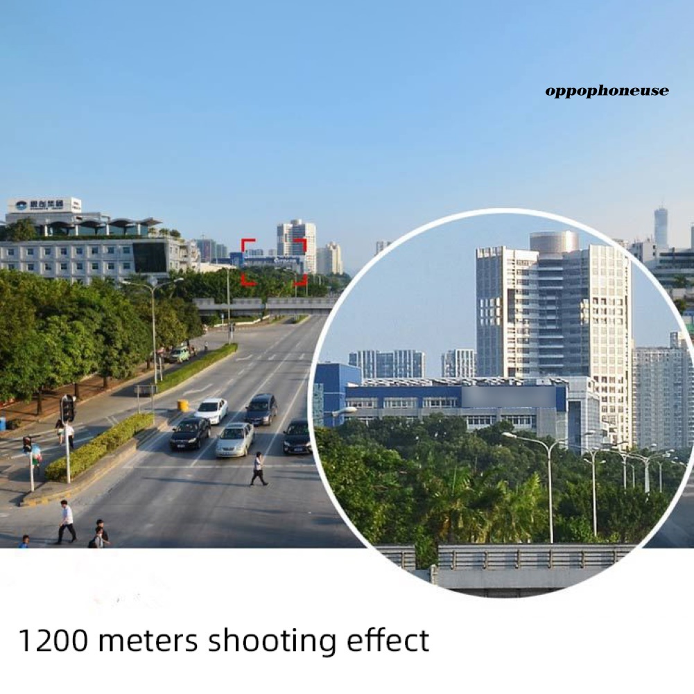 Ống kính phóng to 12x hd có kẹp gắn điện thoại