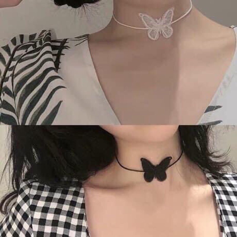 vòng cổ, choker hình con bướm