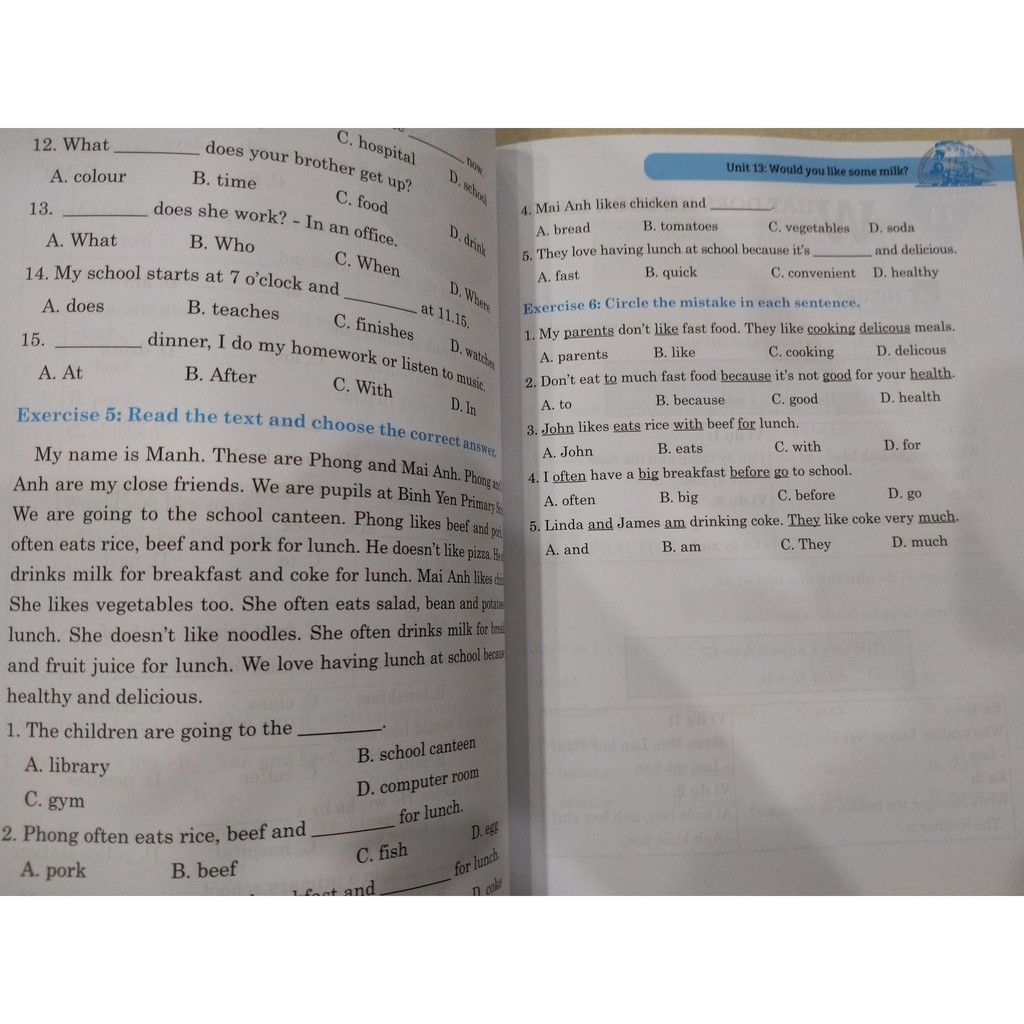 Sách - The langmaster Bài tập trắc nghệm tiếng anh lớp 4 tập 1 ( có đáp án )