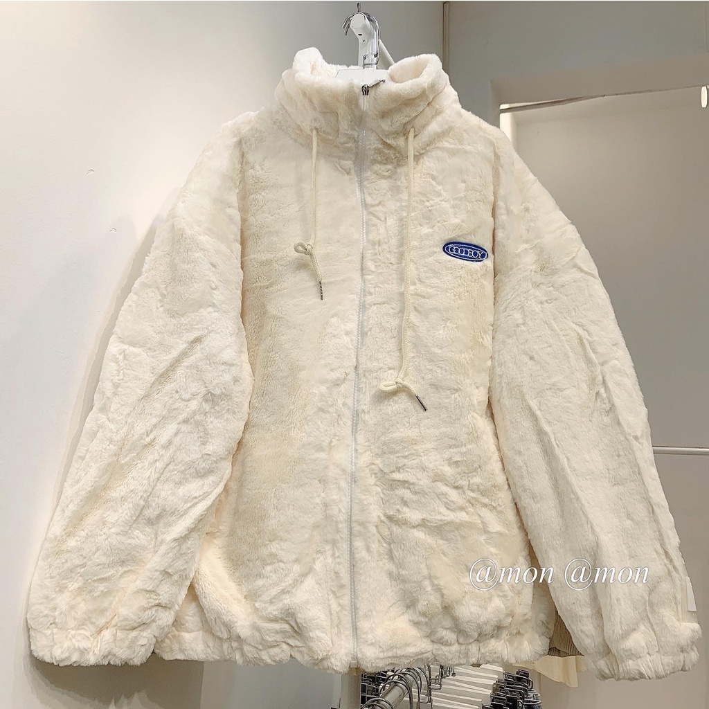 2101135 Áo khoác lông Goodboy - áo khoác lông nữ ulzzang freesize dày, ấm | BigBuy360 - bigbuy360.vn