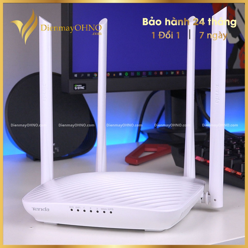Bộ Phát Modern Wifi Router Tenda F9 Chuẩn N 600Mbps Cục Phát Sóng Wifi 4 Râu Siêu Mạnh Tốc Độ Cao - OHNO VIỆT NAM