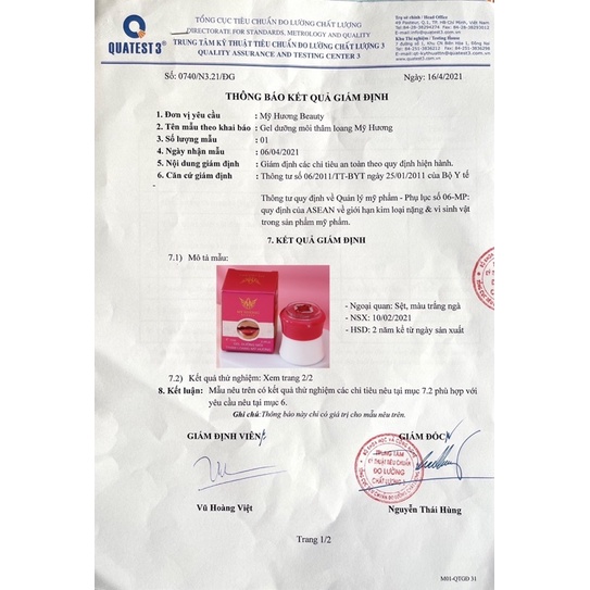 Dưỡng Môi sau phun Mỹ Hương