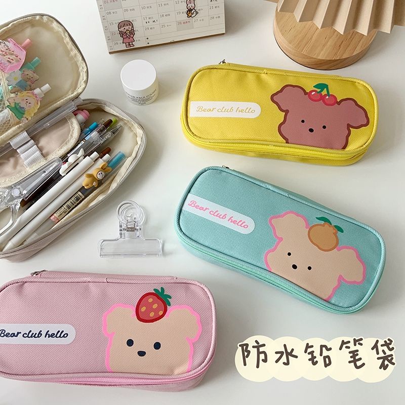 Túi Đựng Bút Bằng Vải Canvas Cỡ Lớn In Hình Động Vật Hoạt Hình Dễ Thương Dành Cho Nữ Sinh | BigBuy360 - bigbuy360.vn