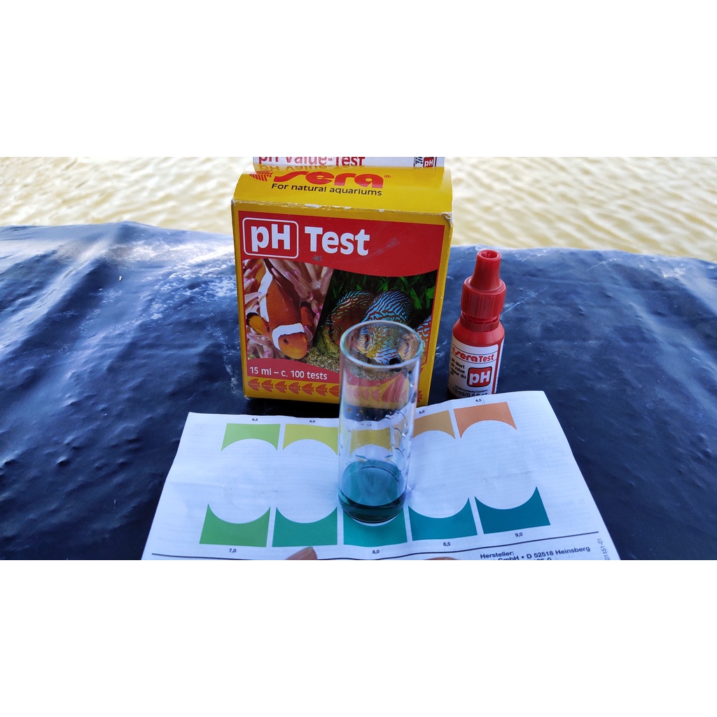 Test kiểm tra pH, test kiểm tra pH cho ao cá, Test pH Sera