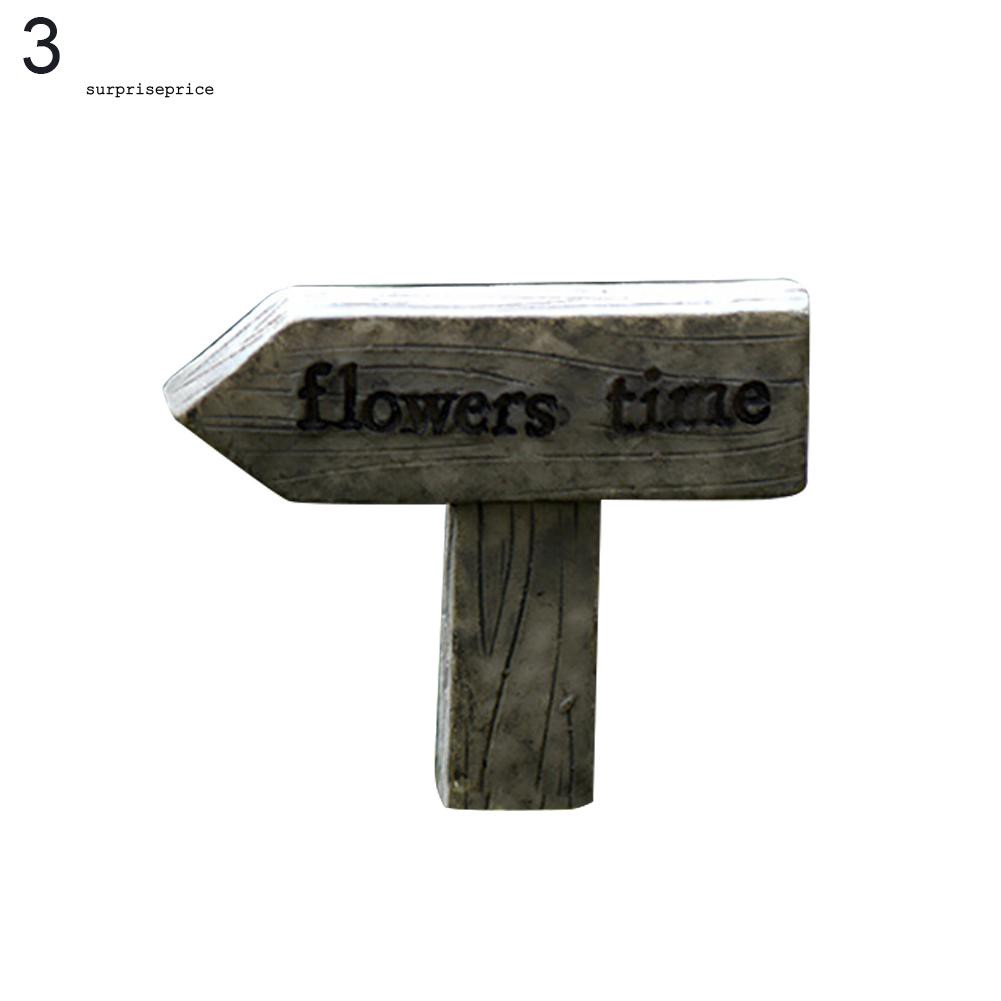 Phụ kiện bảng tên nhà mini cho trang trí tiểu cảnh DIY