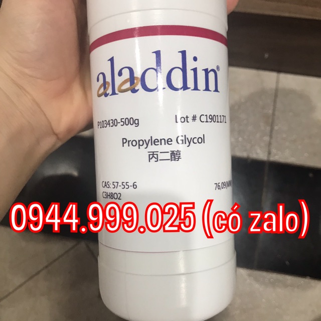 Hóa chất Propylene glycol C3H8O2 lọ 500g PG propylen glycol CAS 57-55-7