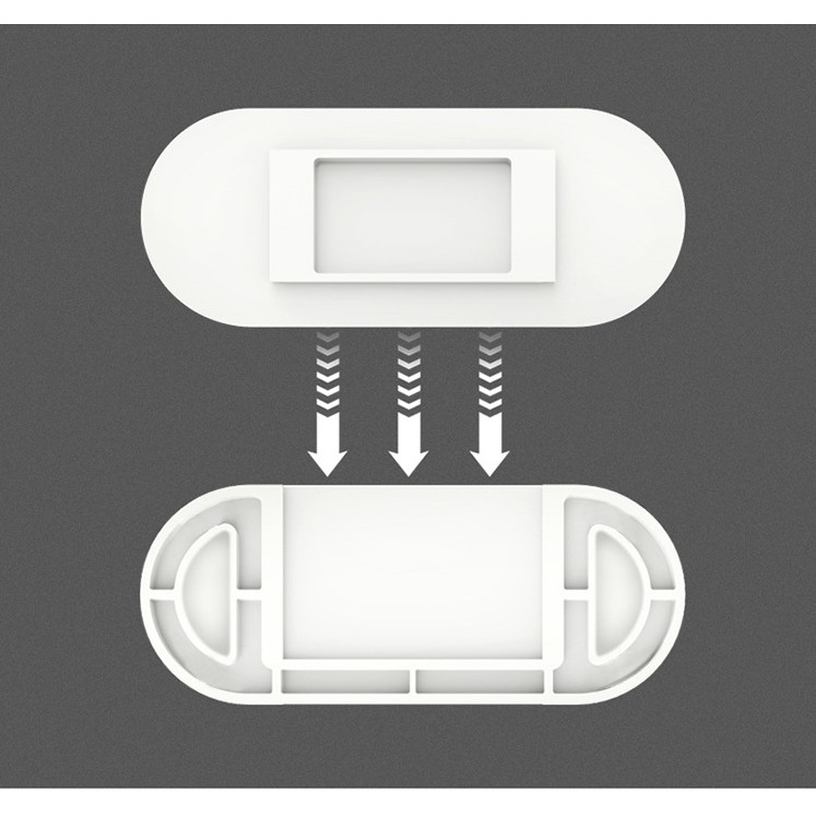 Miếng Dán Cố Định Ổ Cắm Điện, Điều Khiển, Cục Wifi Treo Tường Tiện Dụng(Kiểu Ngang)