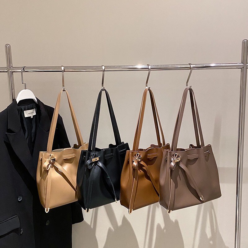 Túi tote da công sở đeo vai tặng kèm ví vừa A4 P101