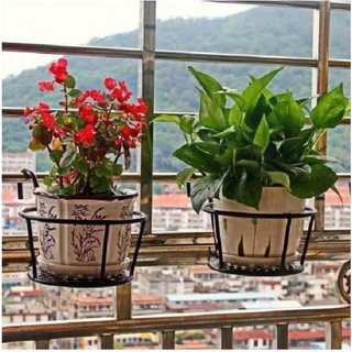 Com bo 5 giỏ sắt treo chậu hoa ban công.Giỏ sắt treo chậu hoa ban công thông minh