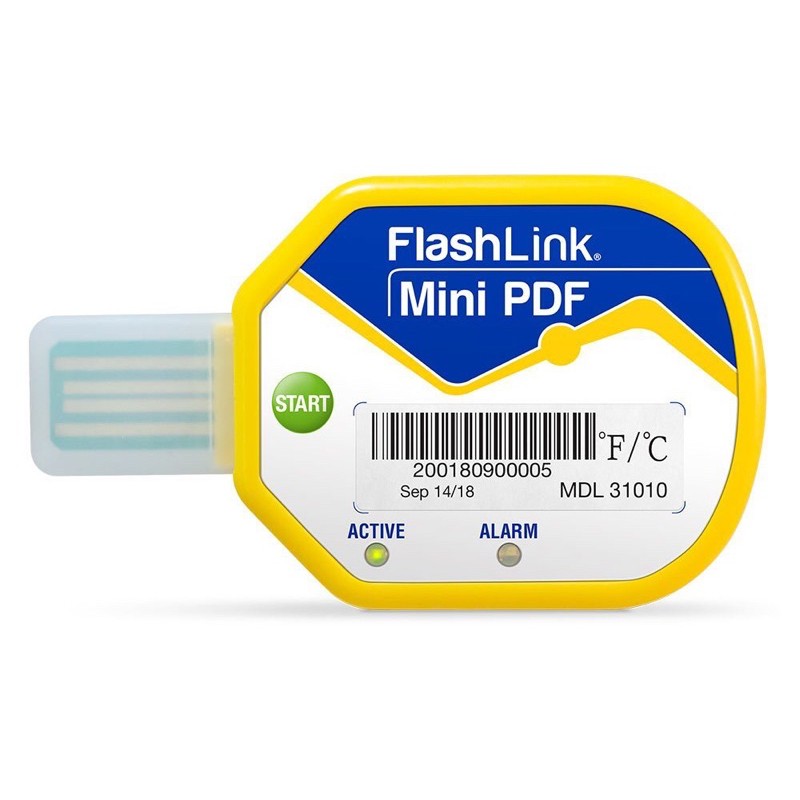 DeltaTrak FlashLink 31010 Mini PDF in-Transit Temperature Data Logger 10-Pack