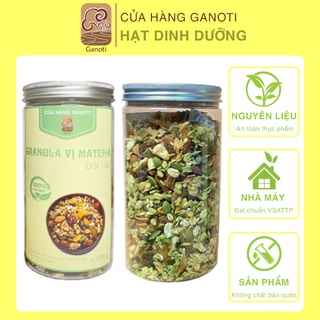 Hạt dinh dưỡng granola, các loại hạt dinh dưỡng GANOTI vị matcha mix 90% 7 loại hạt
