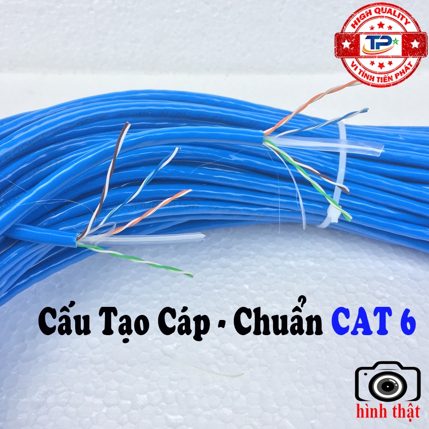 SIEU KHUYẾN MẠI Dây cáp mạng LAN Internet bấm sẵn UTP Cable chống nhiễu dài 20m chuẩn CAT 6