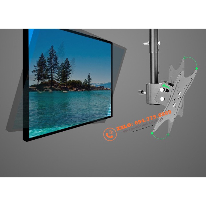 [Xoay 360 Độ] Giá Treo Tivi Thả Trần 32 - 43 Inch / Giá Treo Tivi Ngược Trần Nhà - Model: DJ01 / RM501