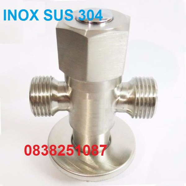 Van T chia bồn cầu Inox SUS 304 - van tê chia nước - T304