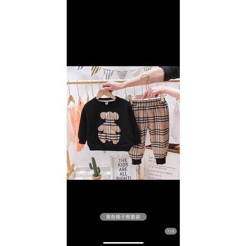 Bộ nỉ da cá cho bé 80-110cm