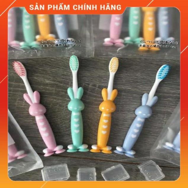 Set 4 bàn chải đánh răng hình thú mềm mại cho bé 1-8 tuổi