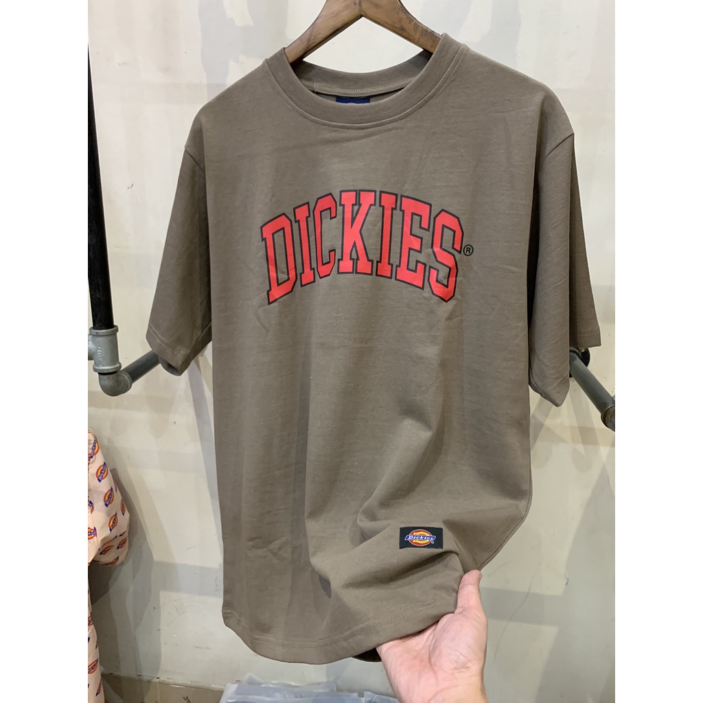 Áo thun Dickies chính hãng - Màu nâu lạnh - Cotton 100%, Form Unisex nam nữ