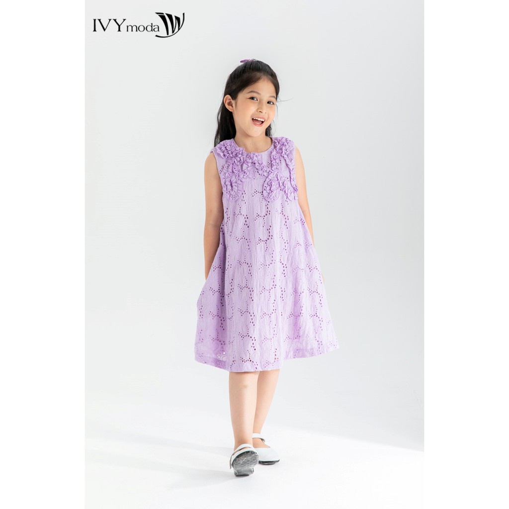 Đầm thô chữ A bé gái IVY moda MS 41G1245