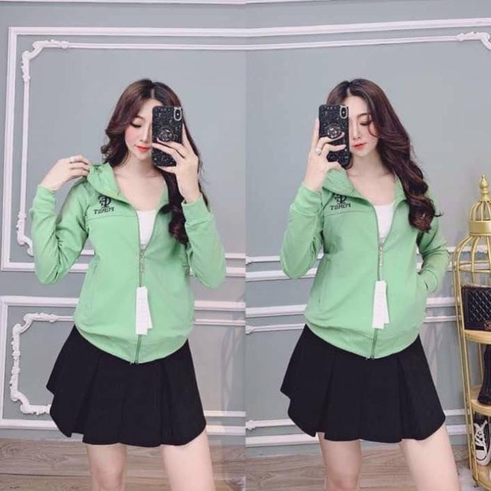 Áo khoác nữ thun da cá dài chống nắng thêu FC 💟