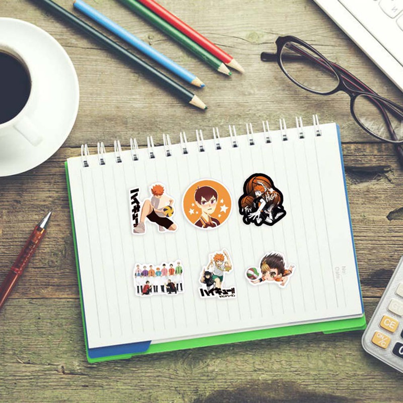 Tmdbyx Set 50 Hình Miếng Dán Nhân Vật Anime Haikyuu Trang Trí Đa Dụng