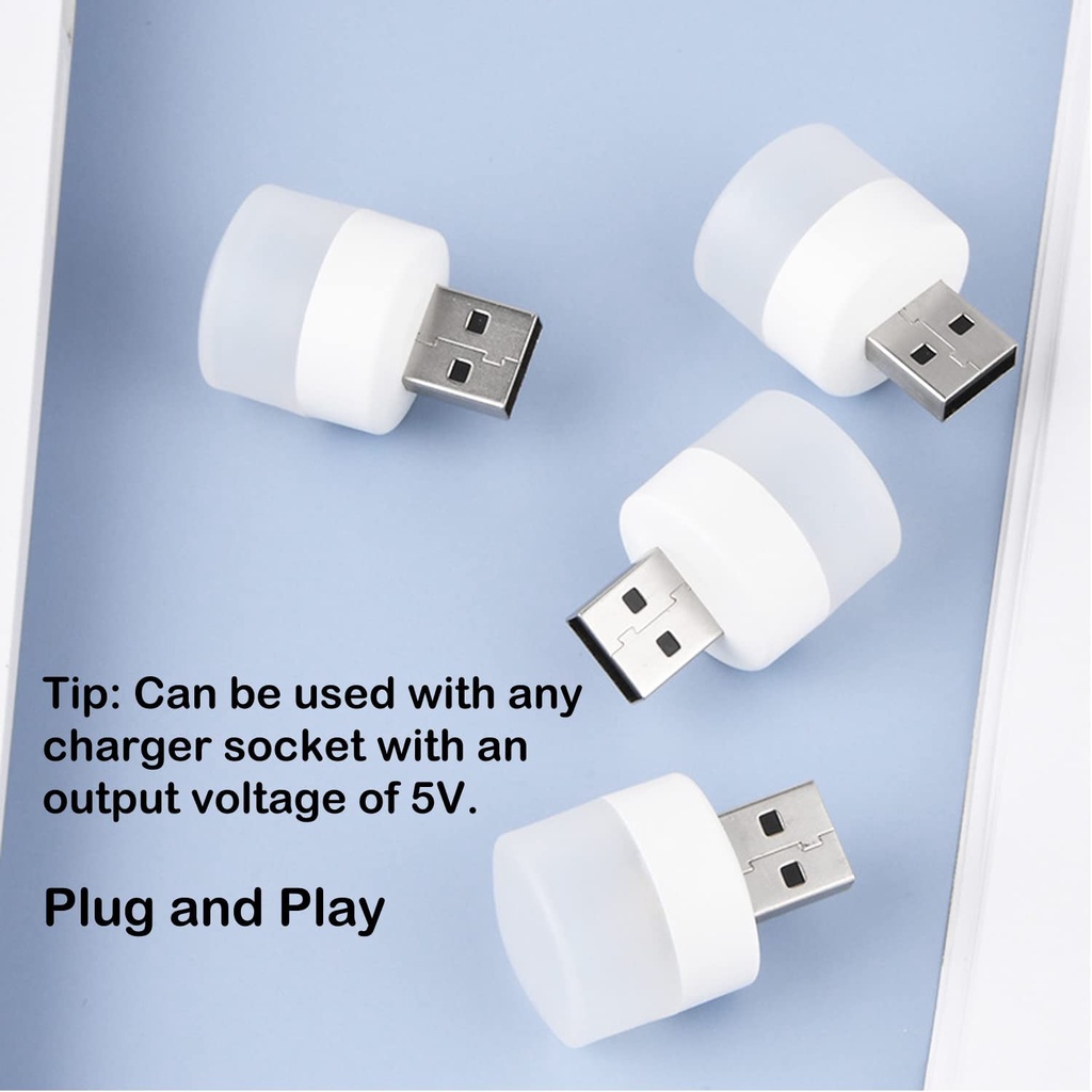 Đèn LED Đọc Sách Bảo Vệ Mắt Sạc USB Hình Tròn Nhỏ Tiện Lợi Dành Cho Máy Tính / Điện Thoại Di Động