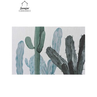 SWEEJAR Khăn Trải Bàn Ăn Hình Chữ Nhật Chống Thấm Nước / Dầu Mỡ Tiện Dụng