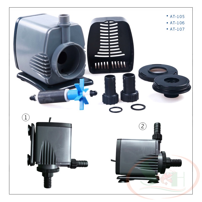 Máy bơm Atman AT 105S, 106S, 107S bơm chìm bể cá tép