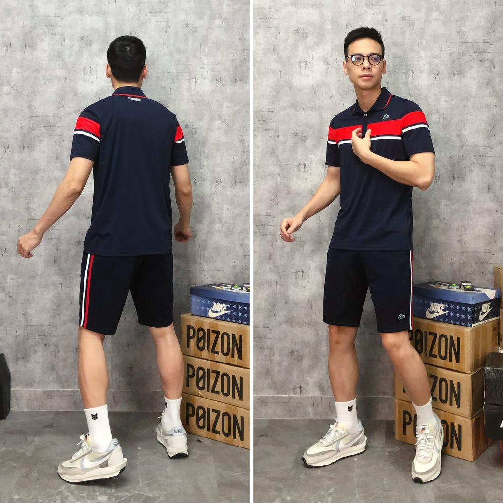 Bộ thể thao nam cao cấp BIGSIZE cổ bẻ bộ tenis gym xuất khẩu BCB 016 (aig)