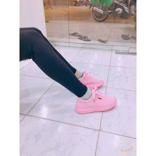 Giày Sneaker nữ Hàn Quốc Full  màu Hồng Phấn
