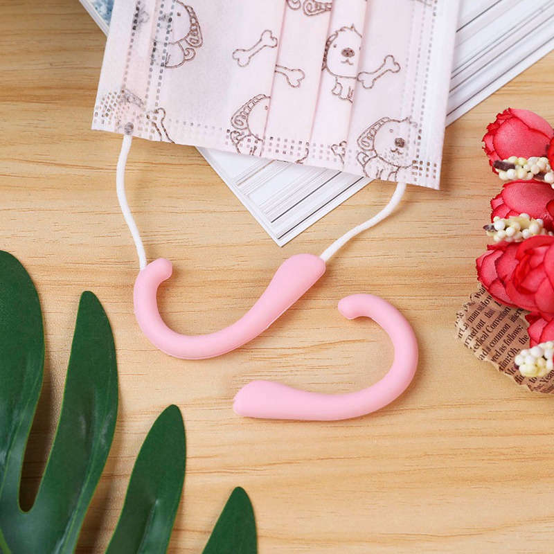 [Hàng mới về] Set 2 đệm bảo vệ tai khi đeo khẩu trang bằng silicon chống trượt thoải mái có thể tái sử dụng