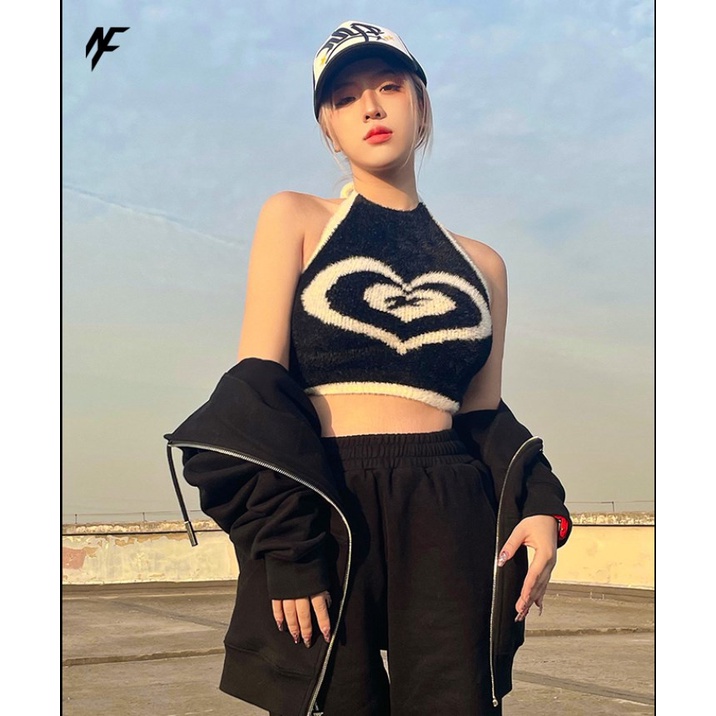 Áo hai dây Dệt Kim Co Giãn Thời Trang Hàn Quốc Dành Cho Nữ