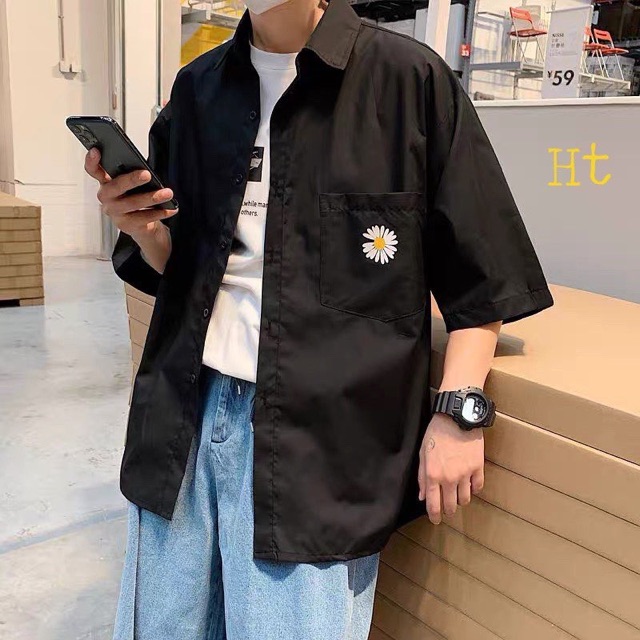 Sơ mi cộc tay Cúc 2 mặt 5D PEACE H2V887 | BigBuy360 - bigbuy360.vn