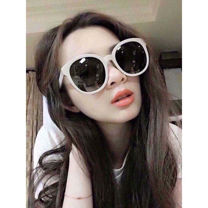 Kính Mát Thời Trang V Tròn Gọng Trắng Sành Điệu - Hot Trend 2019