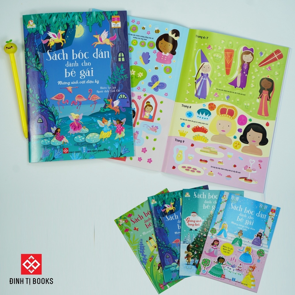 SÁCH - Sách bóc dán dành cho bé gái - Những nàng công chúa xinh xắn