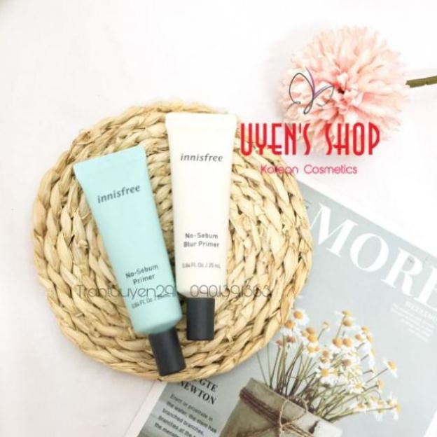 (Mẫu 2019) Kem lót kiềm dầu Innisfree No Sebum Primer/ Blur Primer 25ml