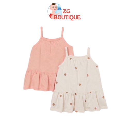 Váy cho bé, sét váy 2 dây đuôi cá cho bé gái chất cotton hàng xuất dư