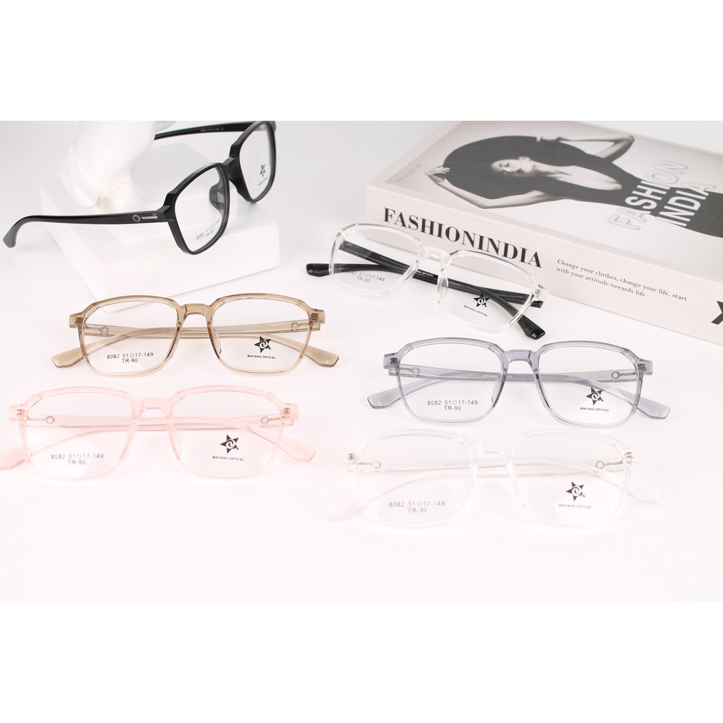 Gọng kính nhựa dẻo tr90 siêu nhẹ siêu bền hợp thời trang OURESS 8083