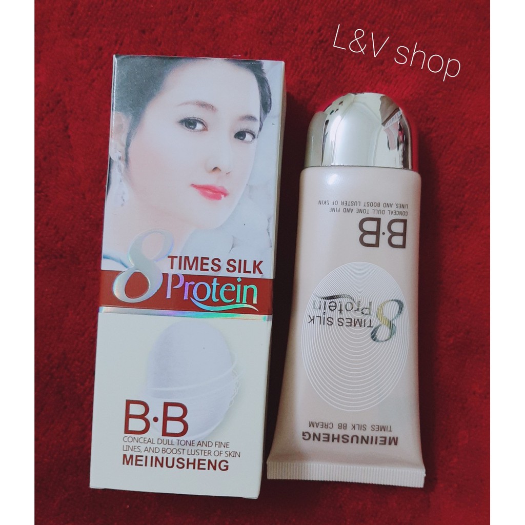 [L&amp;V] Kem Nền BB SKIN PROTEIN MANZHILIAN - Làm Trắng Da Tinh Chất Tơ Tằm